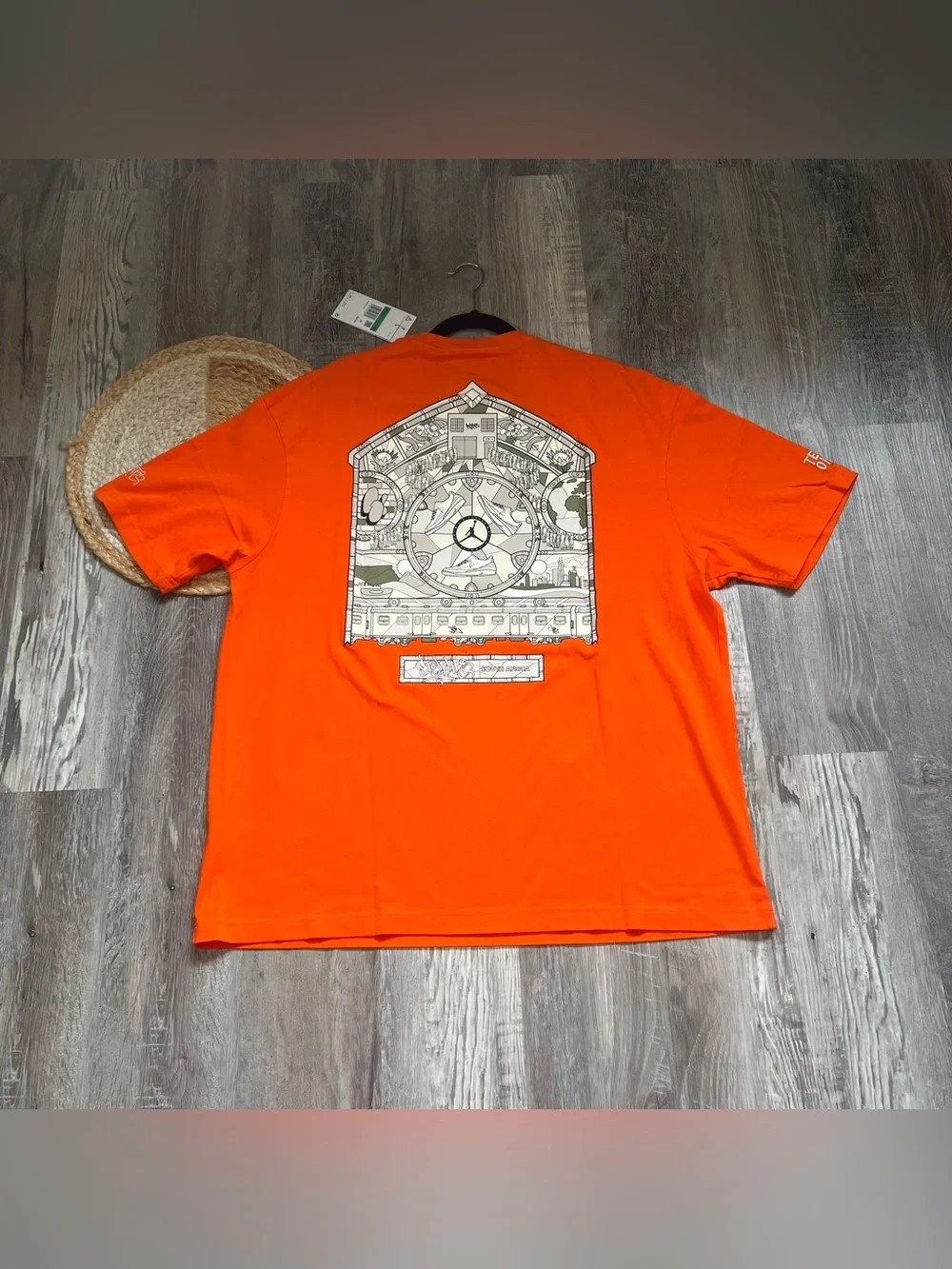 AIR JORDAN X SHELFLIFE Mens Crewneck Flight Graphic Short Sleeve Tshirt NWT